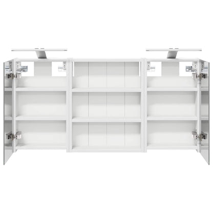 Badezimmerschrank-Set 3 stk. 100 x 10,5 x 50 cm Holzwerkstoff