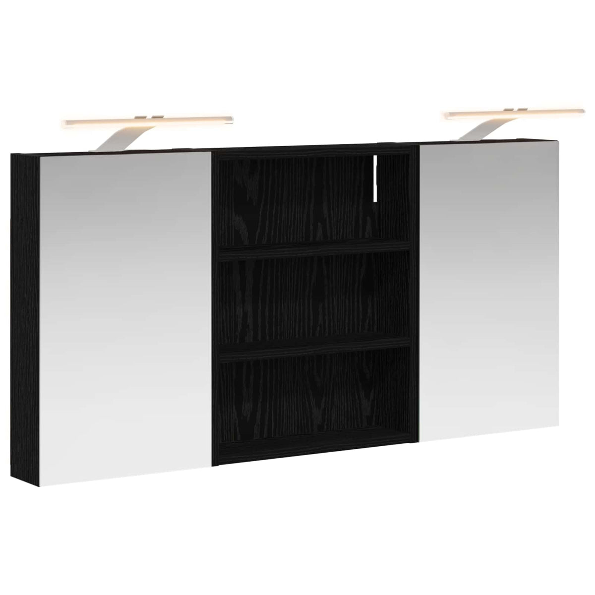 Badezimmerschrank-Set 3 stk. 100 x 10,5 x 50 cm Holzwerkstoff