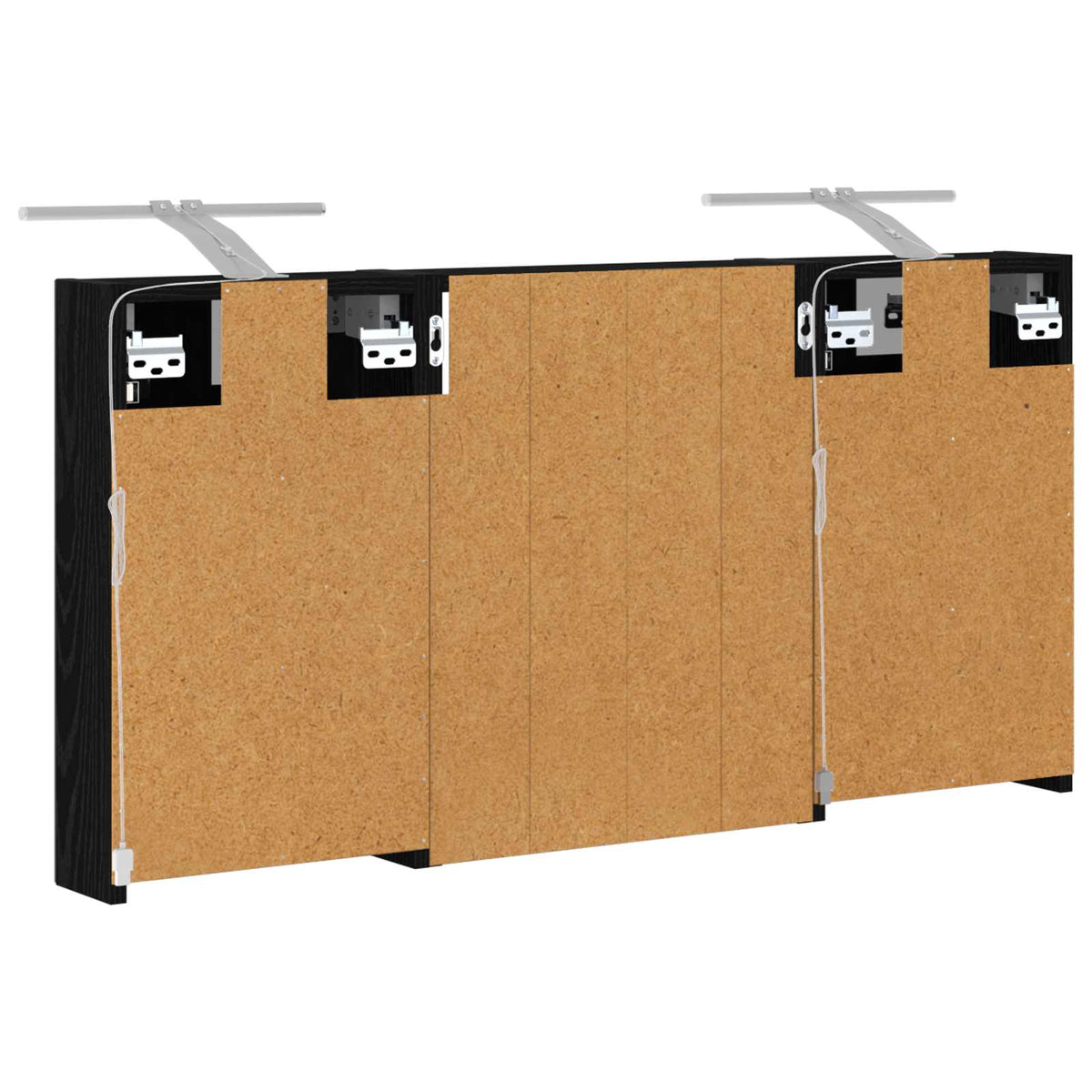 Badezimmerschrank-Set 3 stk. 100 x 10,5 x 50 cm Holzwerkstoff