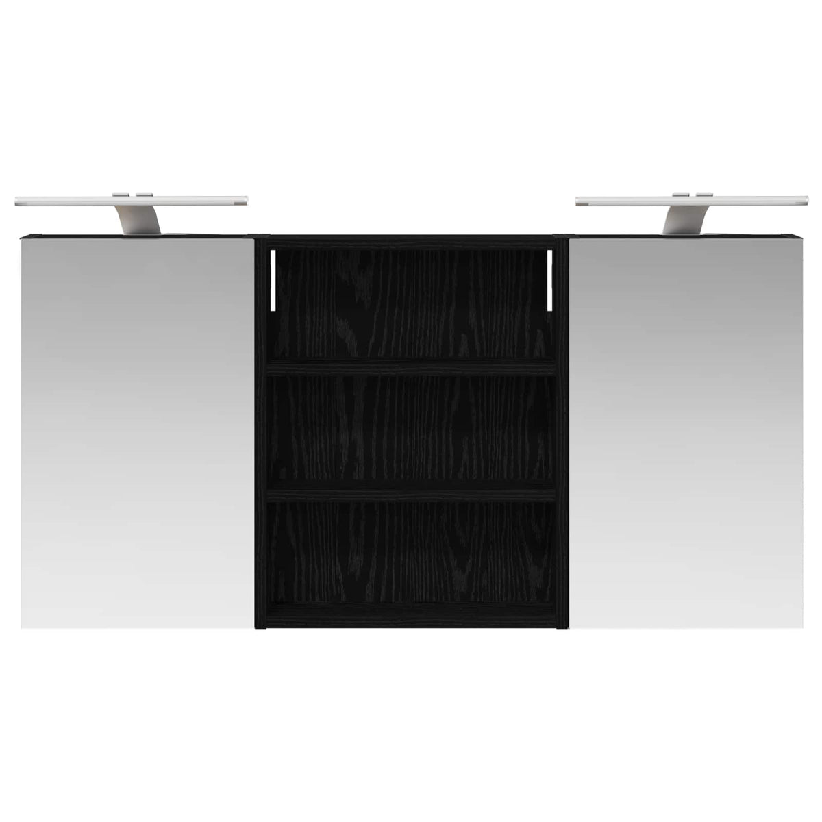 Badezimmerschrank-Set 3 stk. 100 x 10,5 x 50 cm Holzwerkstoff