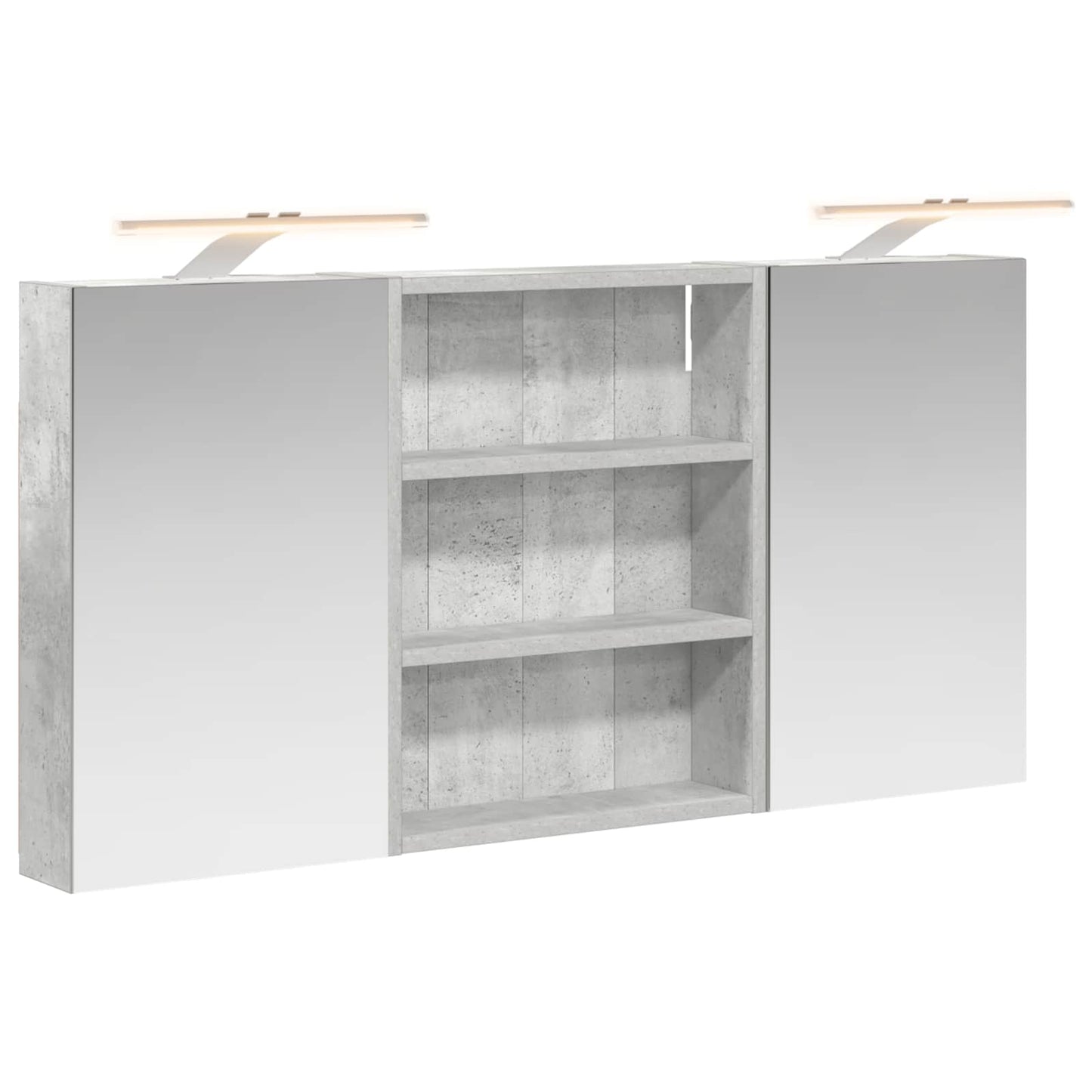 Badezimmerschrank-Set 3 stk. 100 x 10,5 x 50 cm Holzwerkstoff