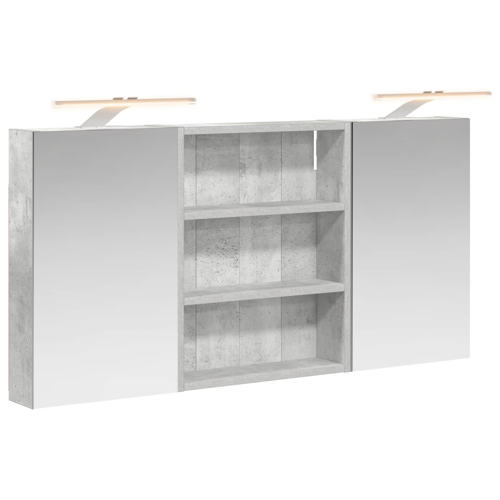 Badezimmerschrank-Set 3 stk. 100 x 10,5 x 50 cm Holzwerkstoff