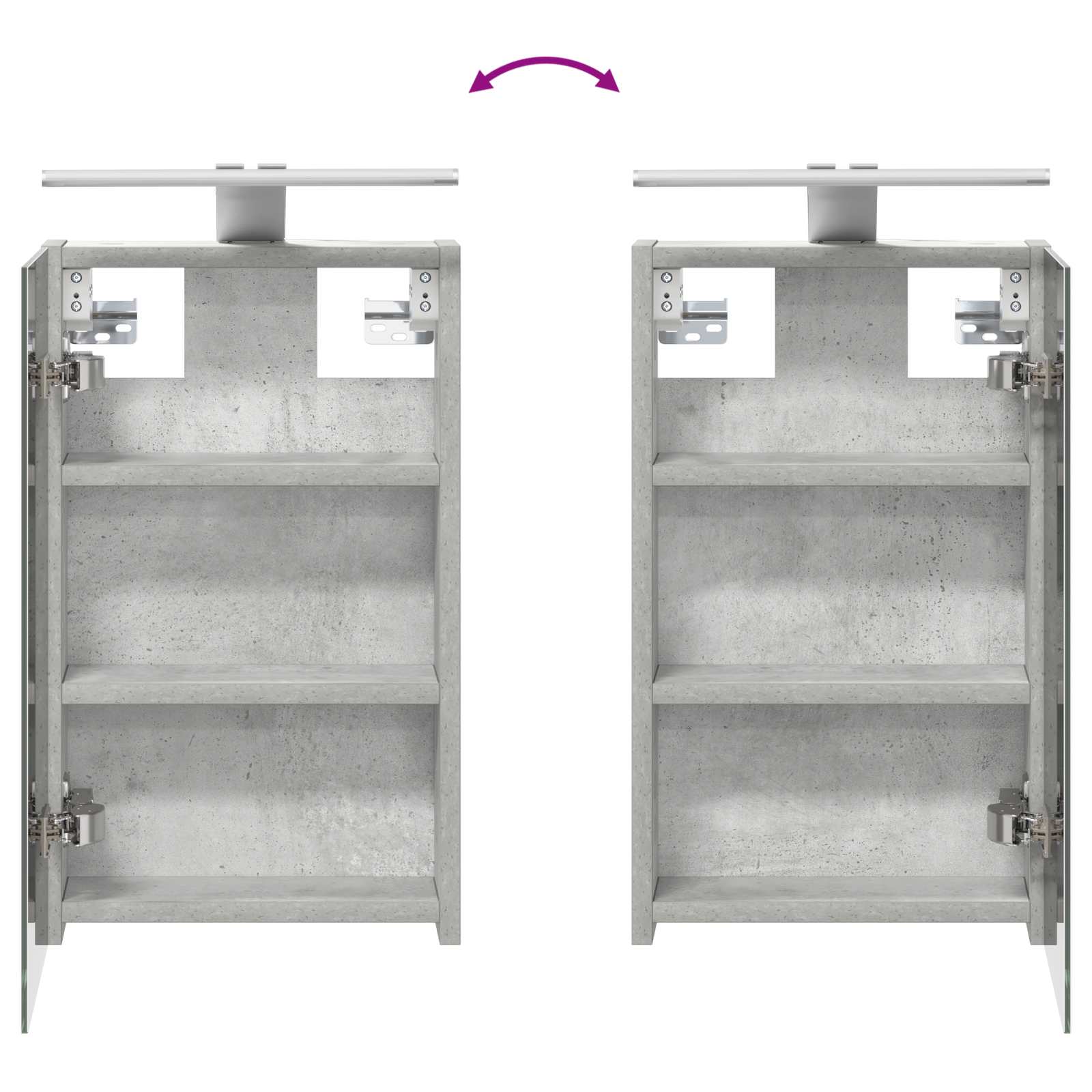 Badezimmerschrank-Set 3 stk. 100 x 10,5 x 50 cm Holzwerkstoff