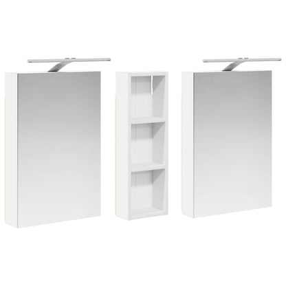 Badezimmerschrank-Set 3 stk. 100 x 10,5 x 60,5 cm Holzwerkstoff