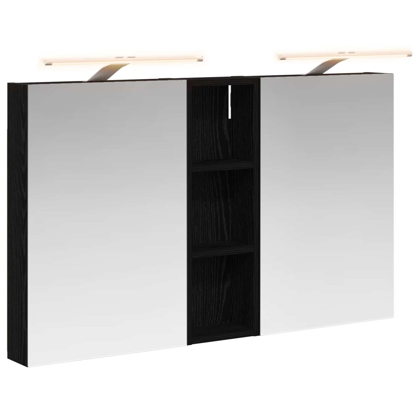 Badezimmerschrank-Set 3 stk. 100 x 10,5 x 60,5 cm Holzwerkstoff