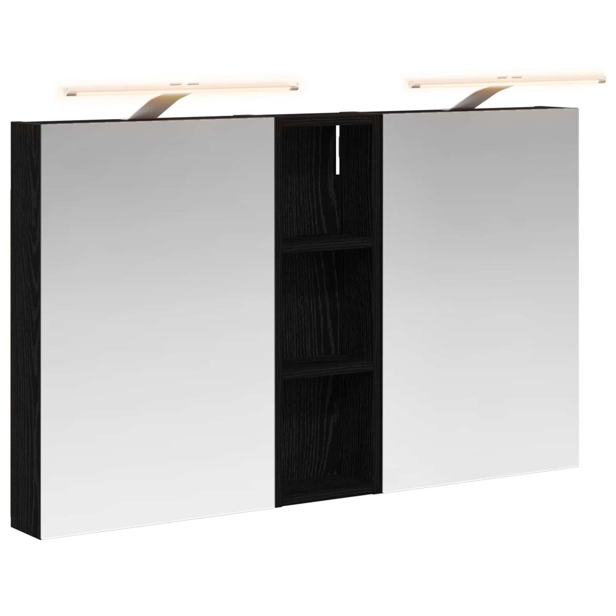 Badezimmerschrank-Set 3 stk. 100 x 10,5 x 60,5 cm Holzwerkstoff