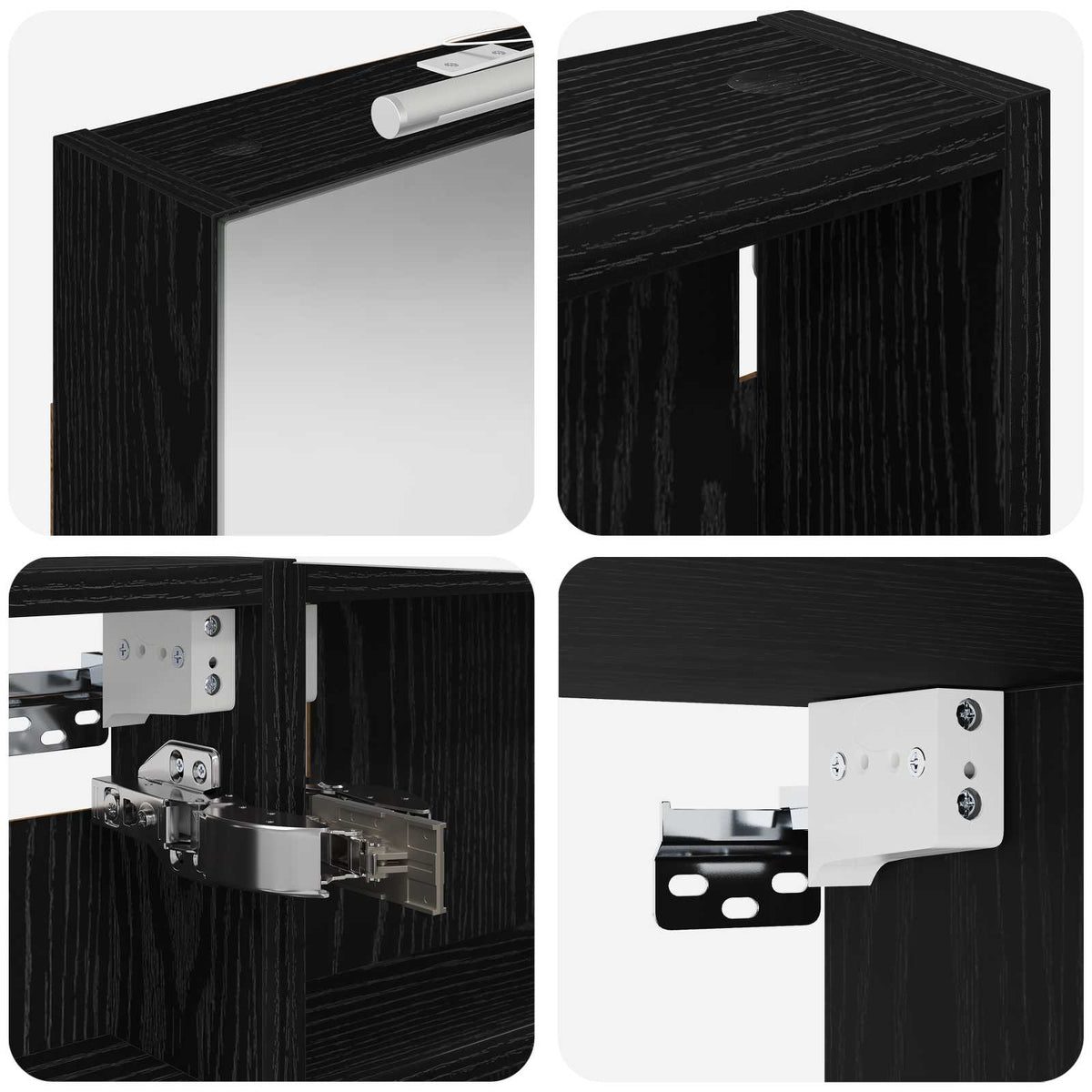 Badezimmerschrank-Set 3 stk. 110 x 10,5 x 60,5 cm Holzwerkstoff