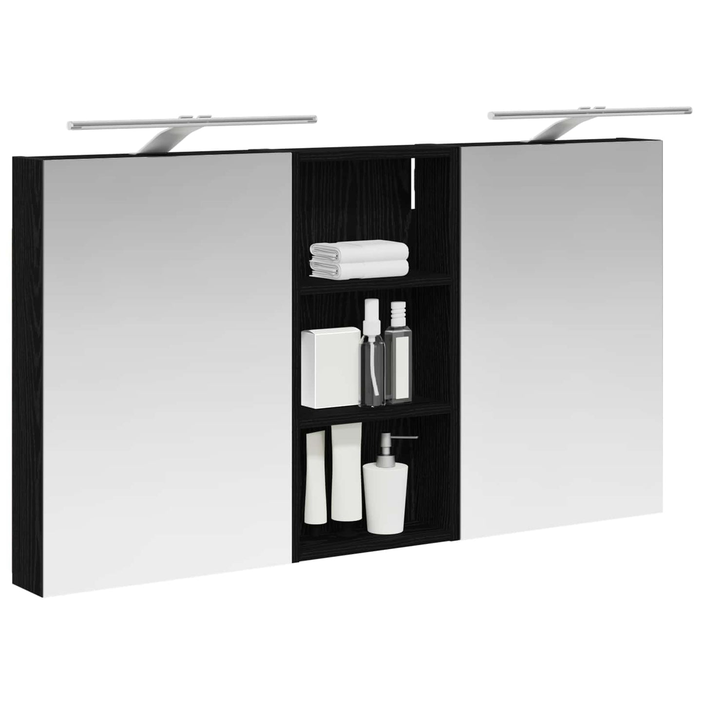 Badezimmerschrank-Set 3 stk. 110 x 10,5 x 60,5 cm Holzwerkstoff