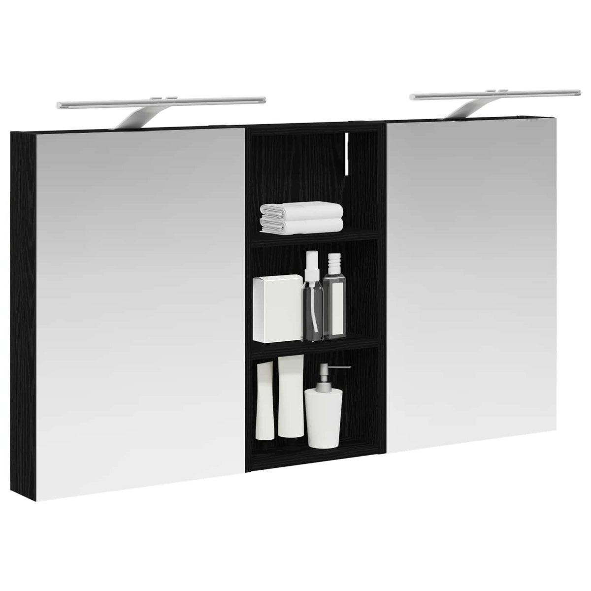 Badezimmerschrank-Set 3 stk. 110 x 10,5 x 60,5 cm Holzwerkstoff