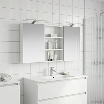 Badezimmerschrank-Set 3 stk. 120 x 10,5 x 60,5 cm Holzwerkstoff