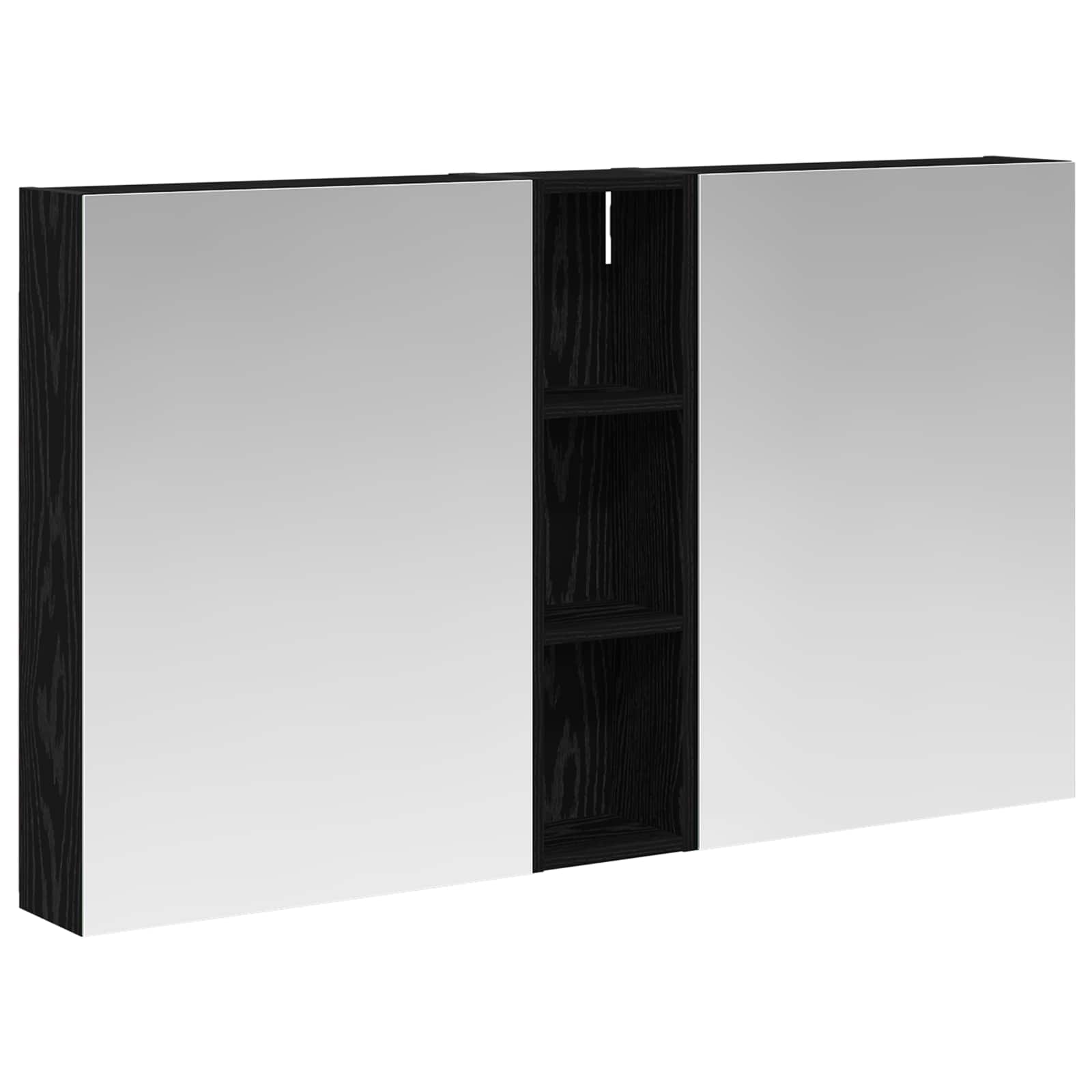 Badezimmerschrank-Set 3 stk. 120 x 14,5 x 70 cm Holzwerkstoff