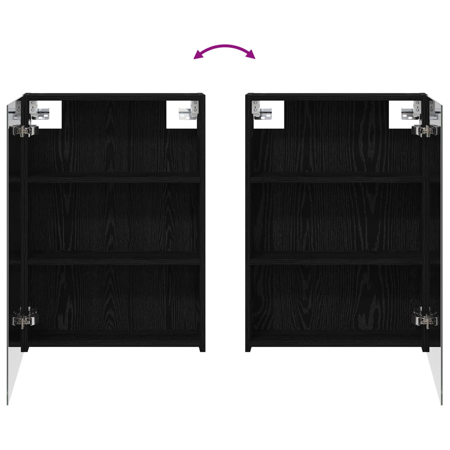 Badezimmerschrank-Set 3 stk. 120 x 14,5 x 70 cm Holzwerkstoff