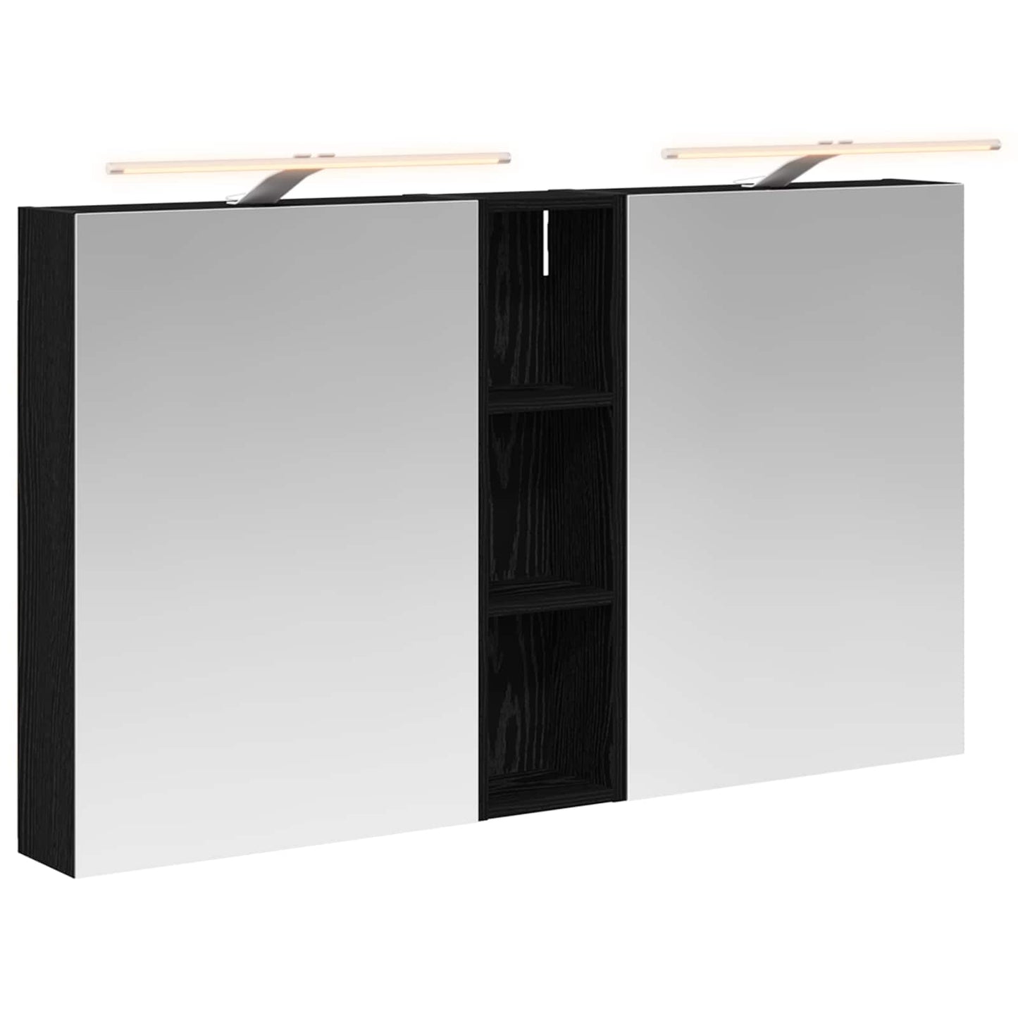 Badezimmerschrank-Set 3 stk. 120 x 14,5 x 70 cm Holzwerkstoff