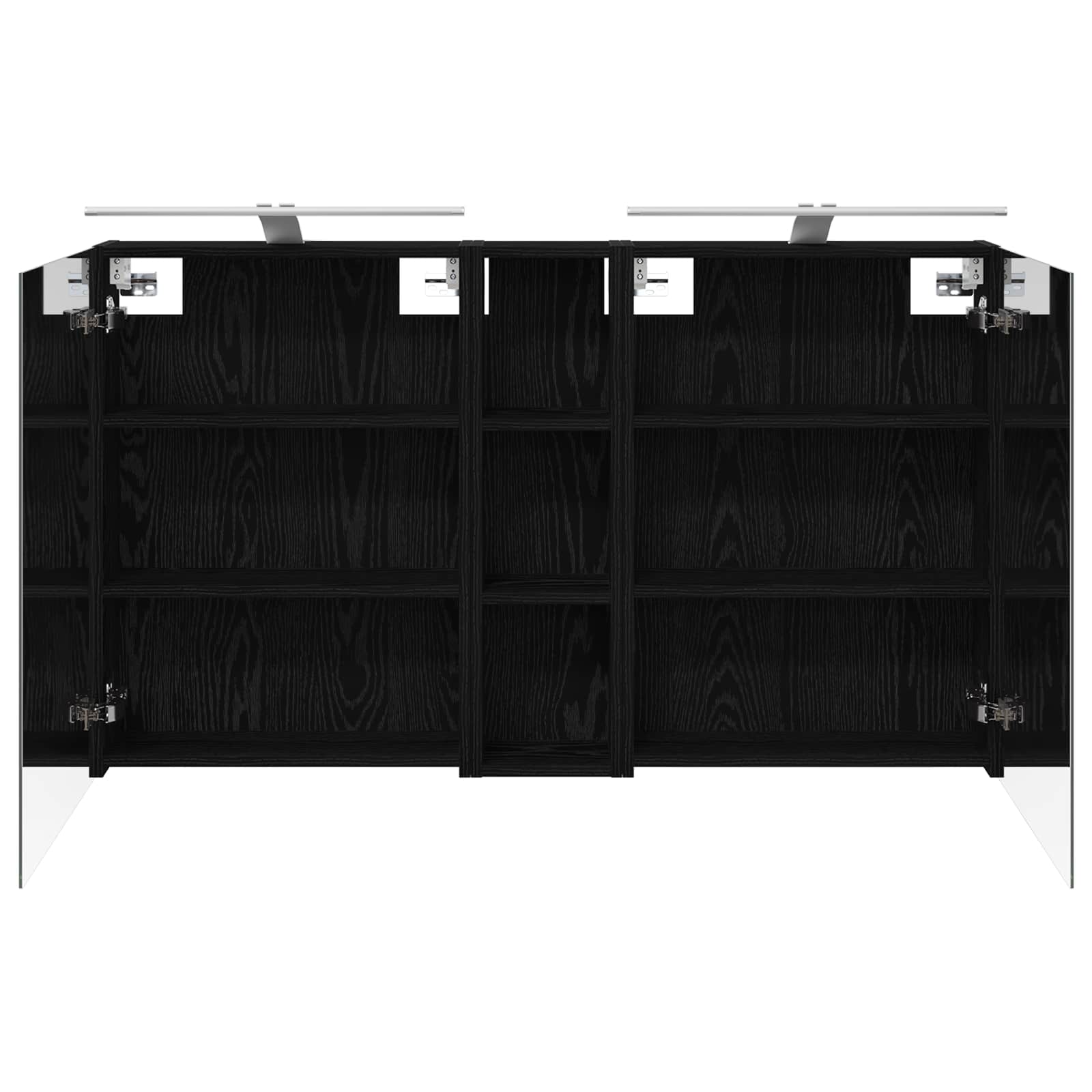 Badezimmerschrank-Set 3 stk. 120 x 14,5 x 70 cm Holzwerkstoff