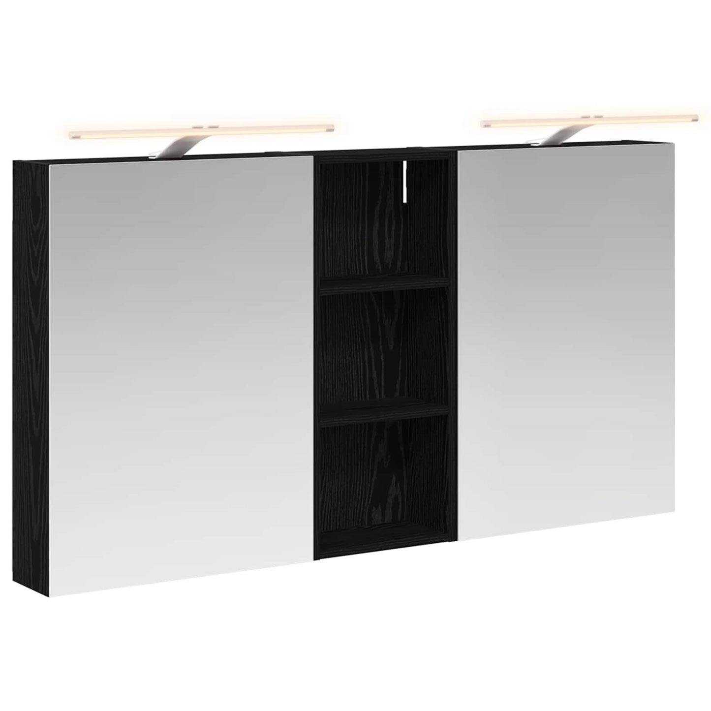 Badezimmerschrank-Set 3 stk. 130 x 14,5 x 70 cm Holzwerkstoff