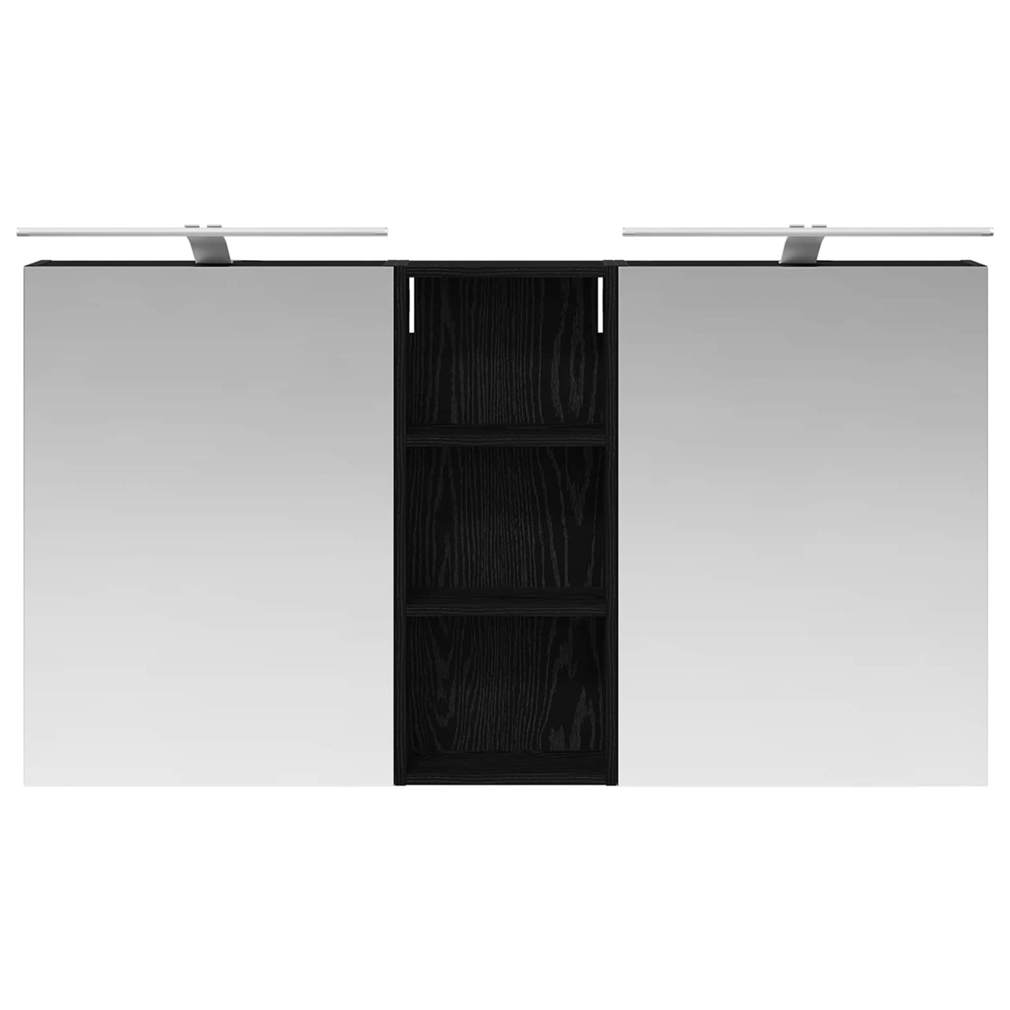 Badezimmerschrank-Set 3 stk. 130 x 14,5 x 70 cm Holzwerkstoff