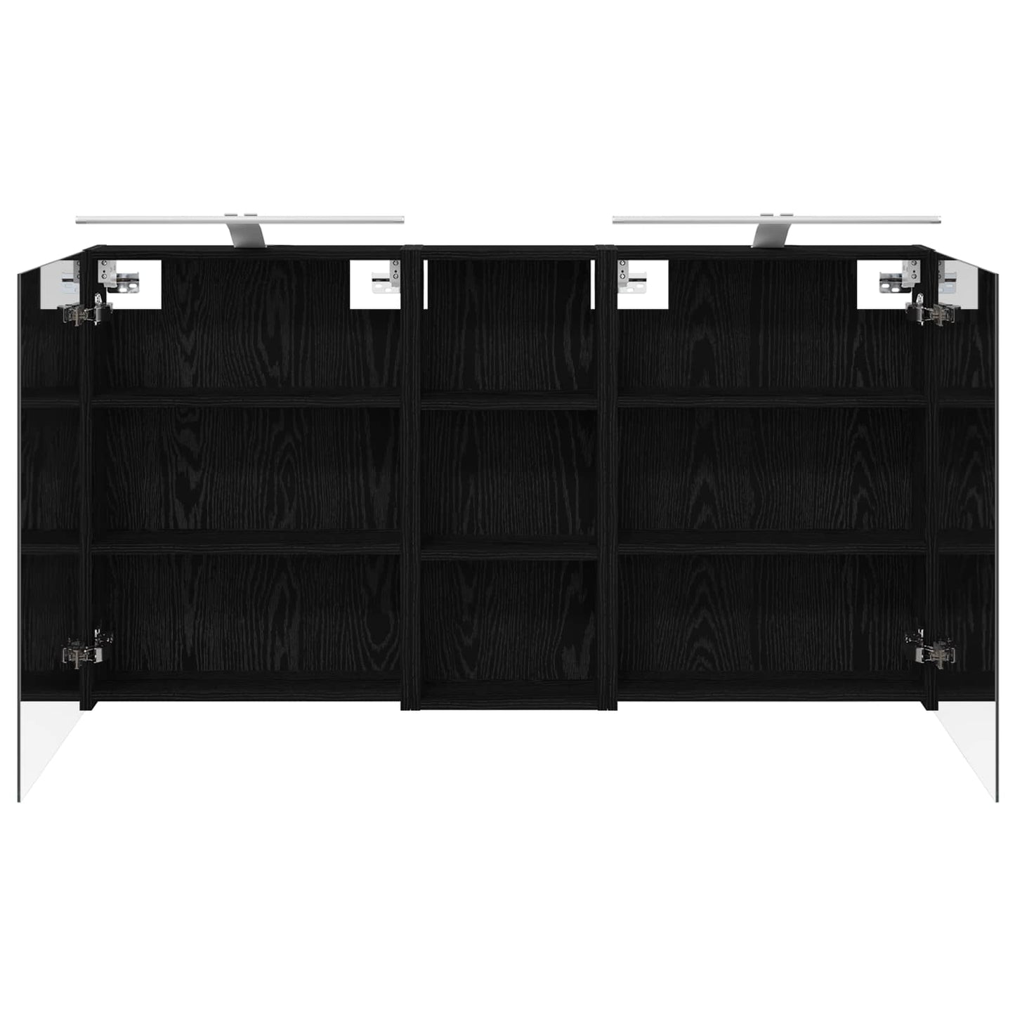 Badezimmerschrank-Set 3 stk. 130 x 14,5 x 70 cm Holzwerkstoff