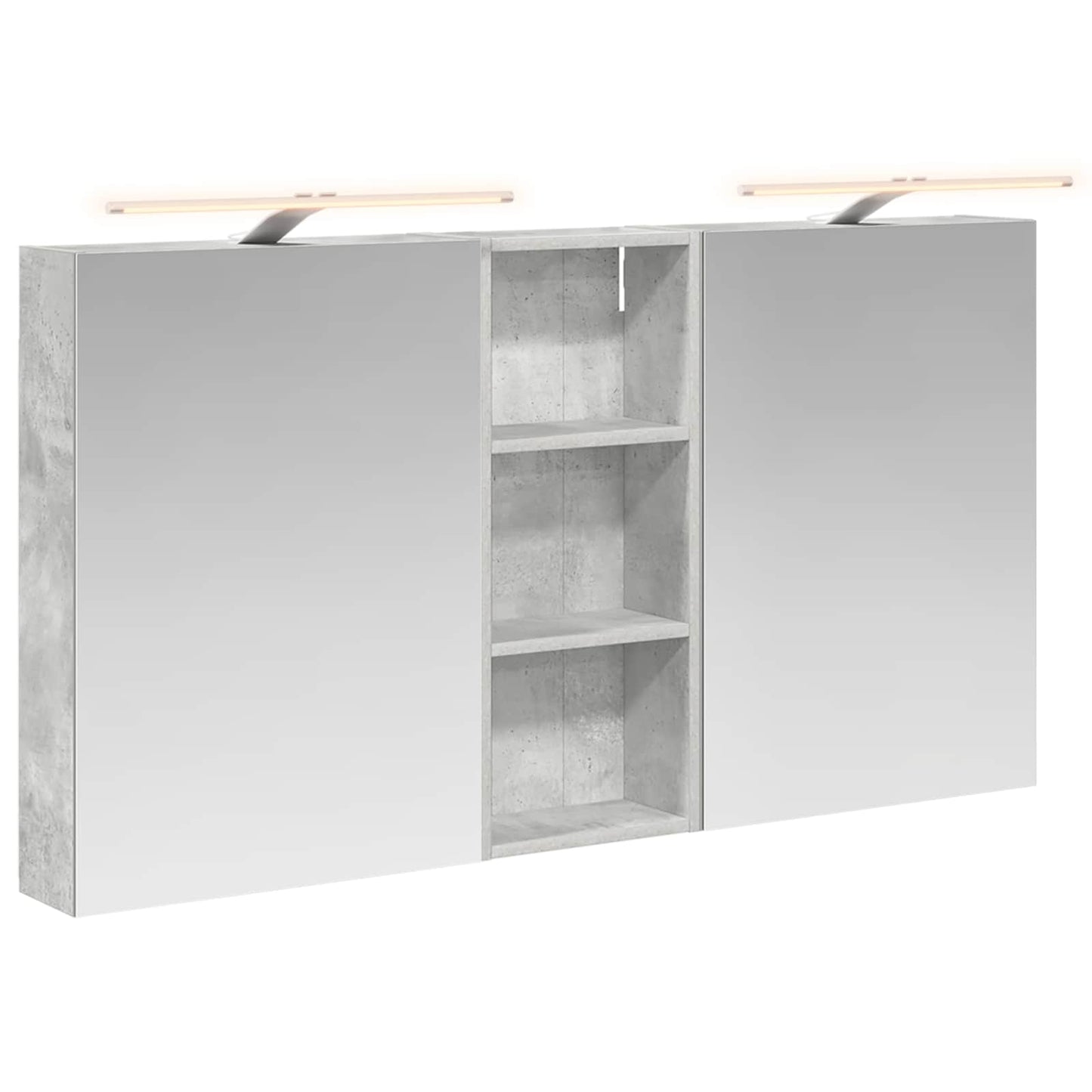 Badezimmerschrank-Set 3 stk. 130 x 14,5 x 70 cm Holzwerkstoff