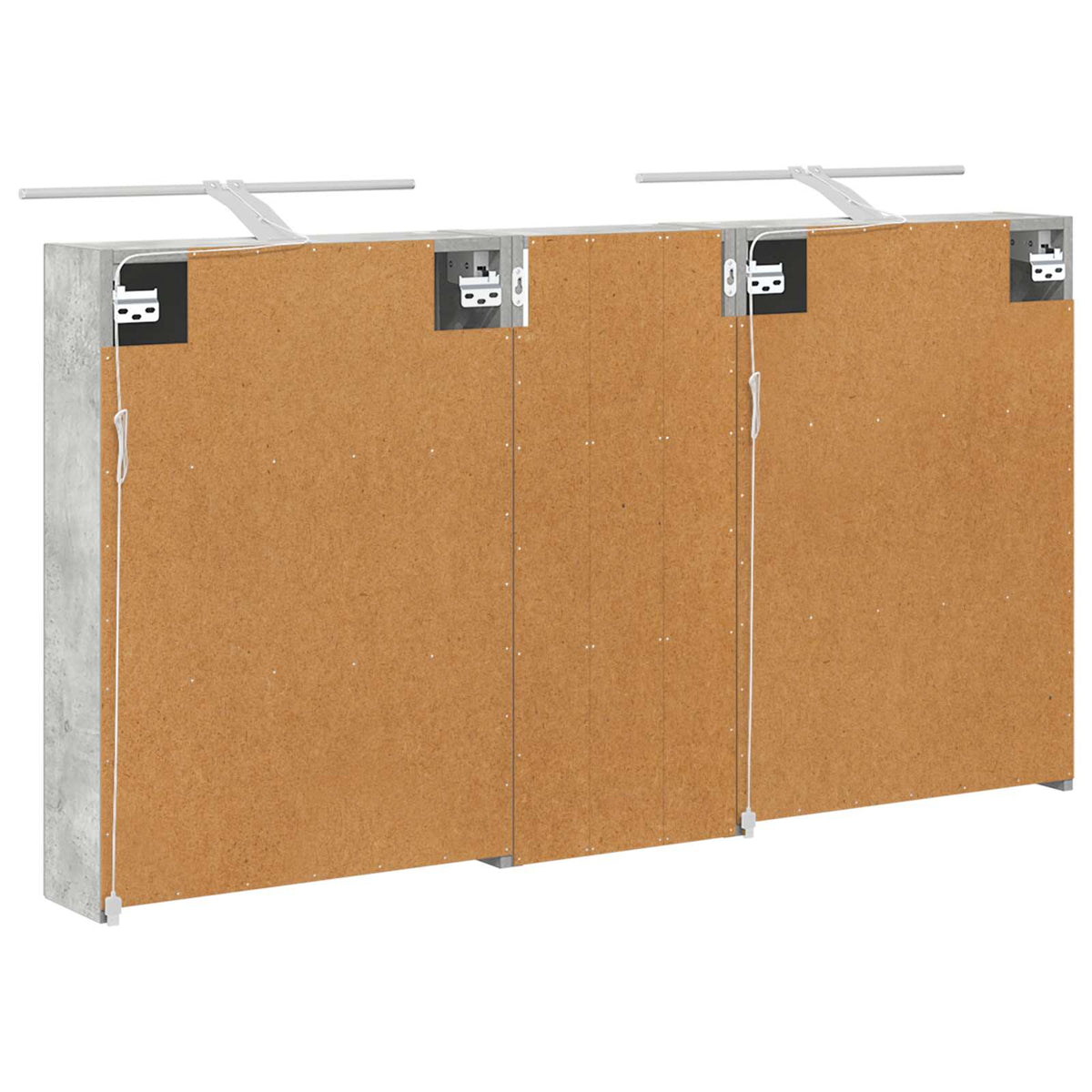 Badezimmerschrank-Set 3 stk. 130 x 14,5 x 70 cm Holzwerkstoff