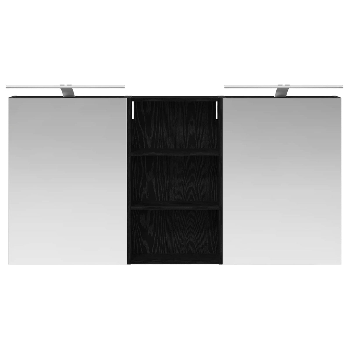 Badezimmerschrank-Set 3 stk. 140 x 14,5 x 70 cm Holzwerkstoff