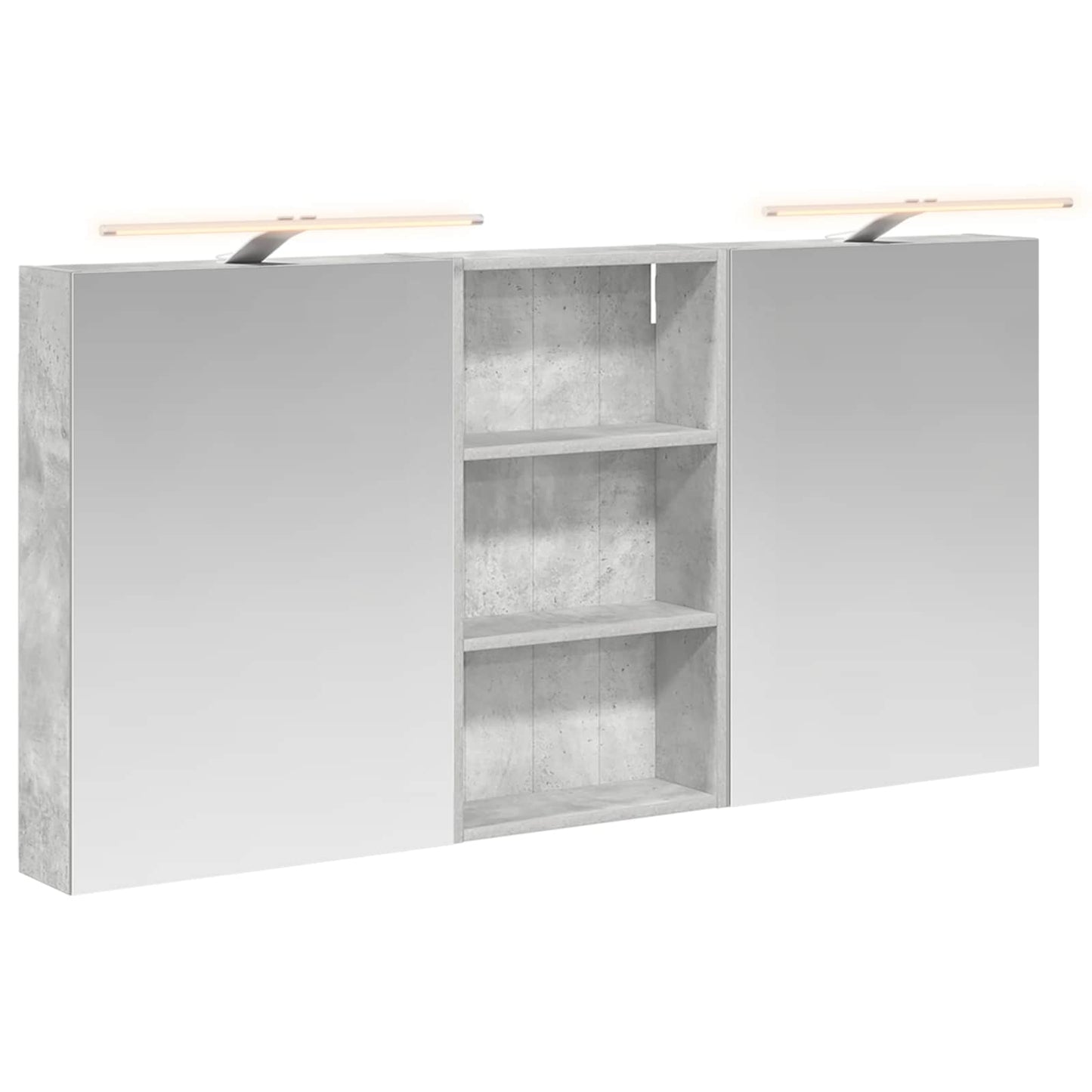 Badezimmerschrank-Set 3 stk. 140 x 14,5 x 70 cm Holzwerkstoff