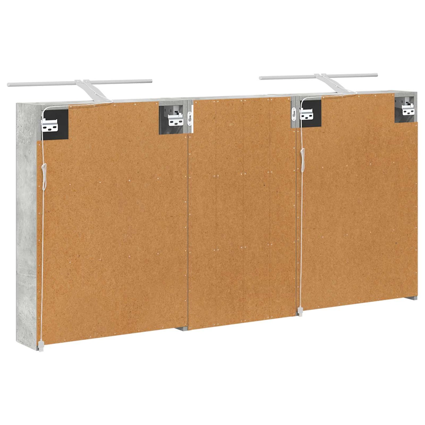 Badezimmerschrank-Set 3 stk. 140 x 14,5 x 70 cm Holzwerkstoff