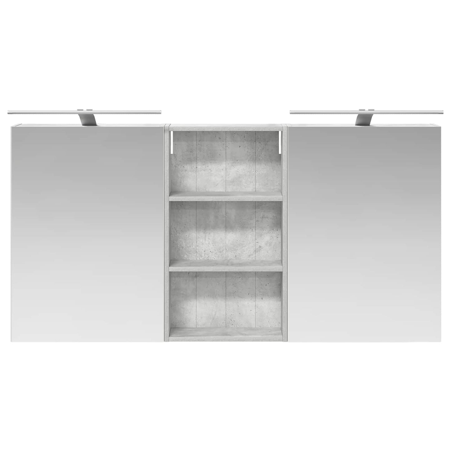 Badezimmerschrank-Set 3 stk. 140 x 14,5 x 70 cm Holzwerkstoff