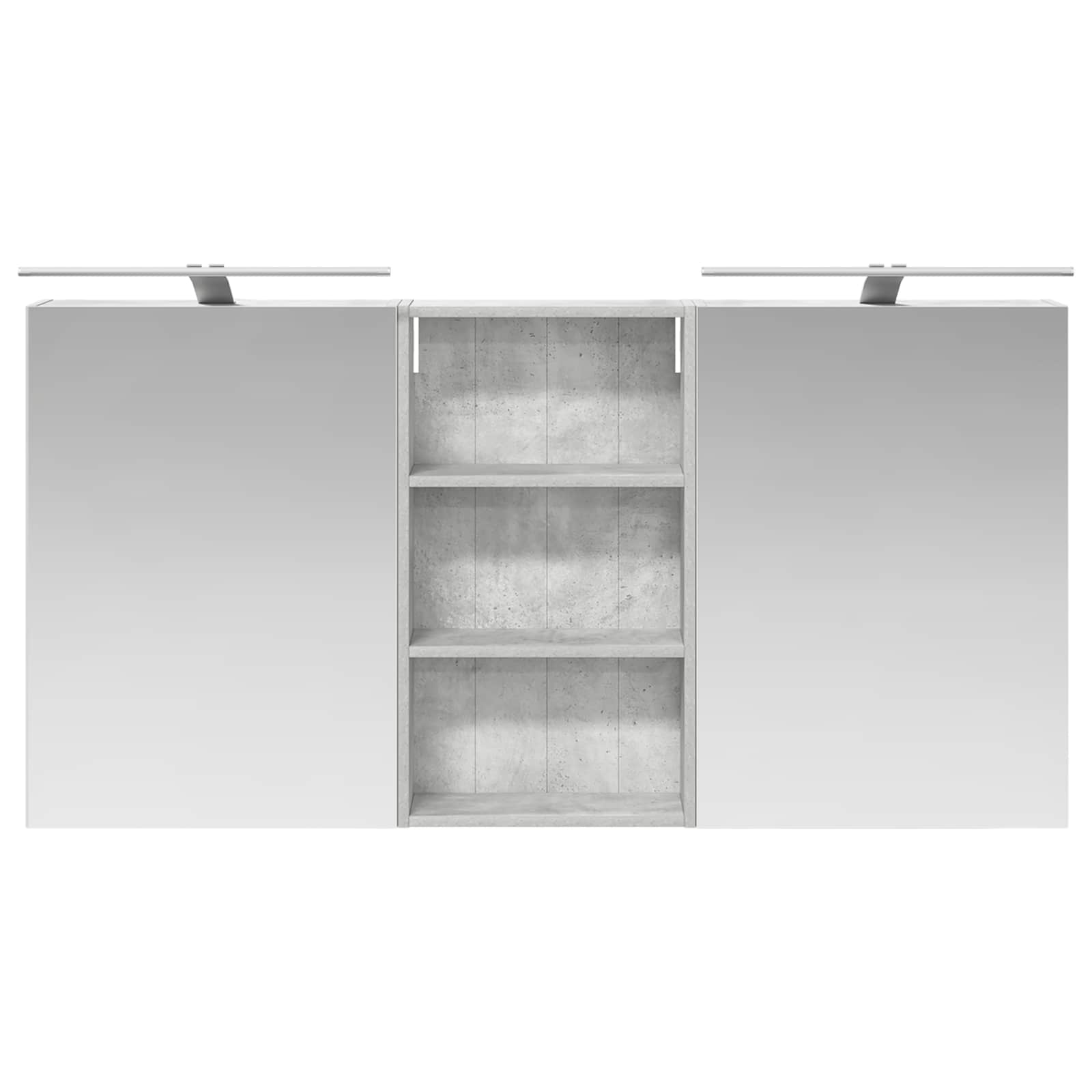 Badezimmerschrank-Set 3 stk. 140 x 14,5 x 70 cm Holzwerkstoff