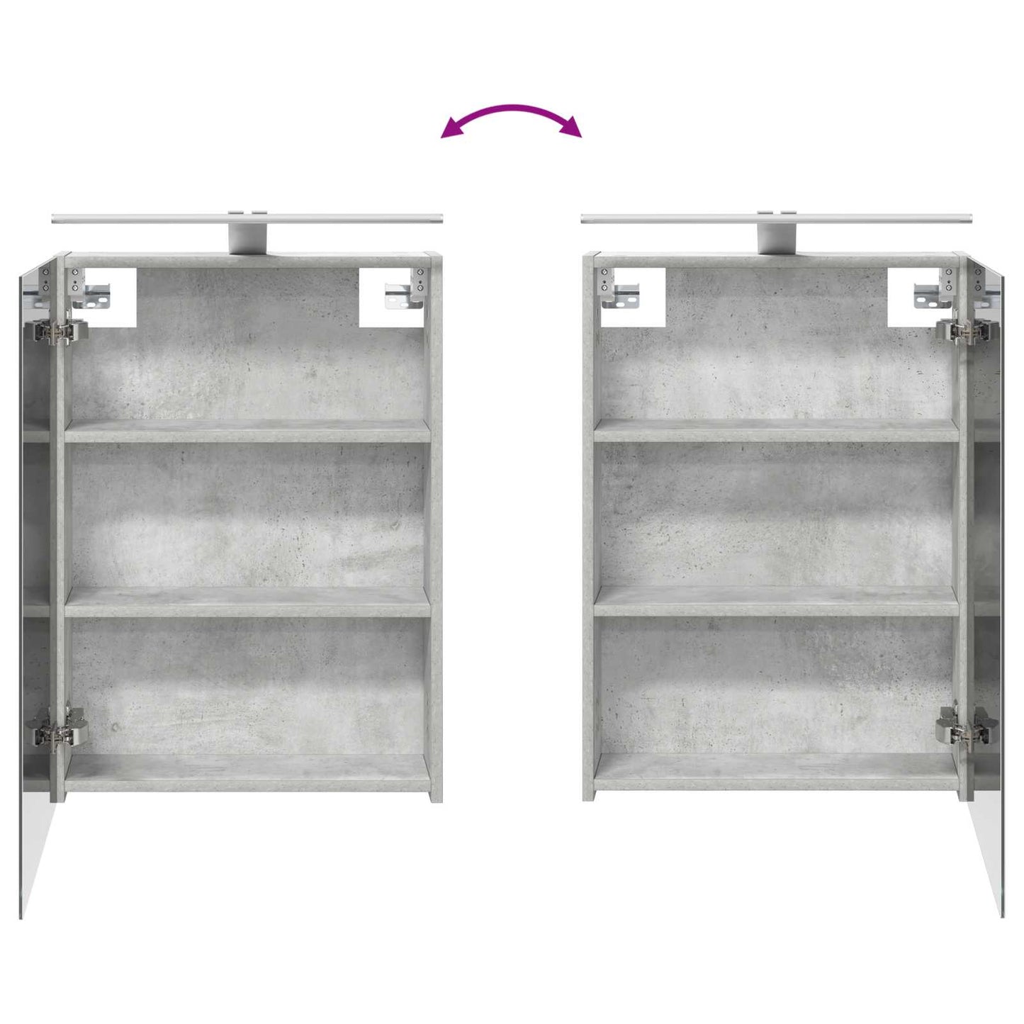 Badezimmerschrank-Set 3 stk. 140 x 14,5 x 70 cm Holzwerkstoff
