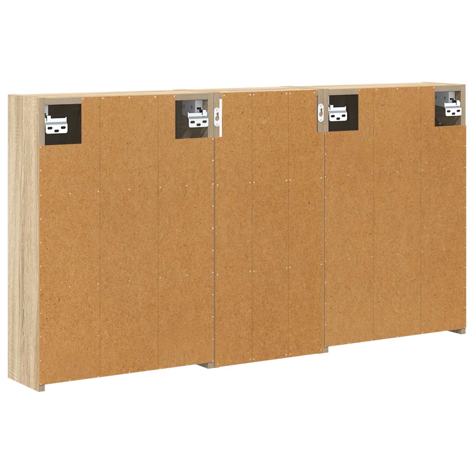 Badezimmerschrank-Set 3 Stk. 116 x 16 x 62,5 cm Holzwerkstoff