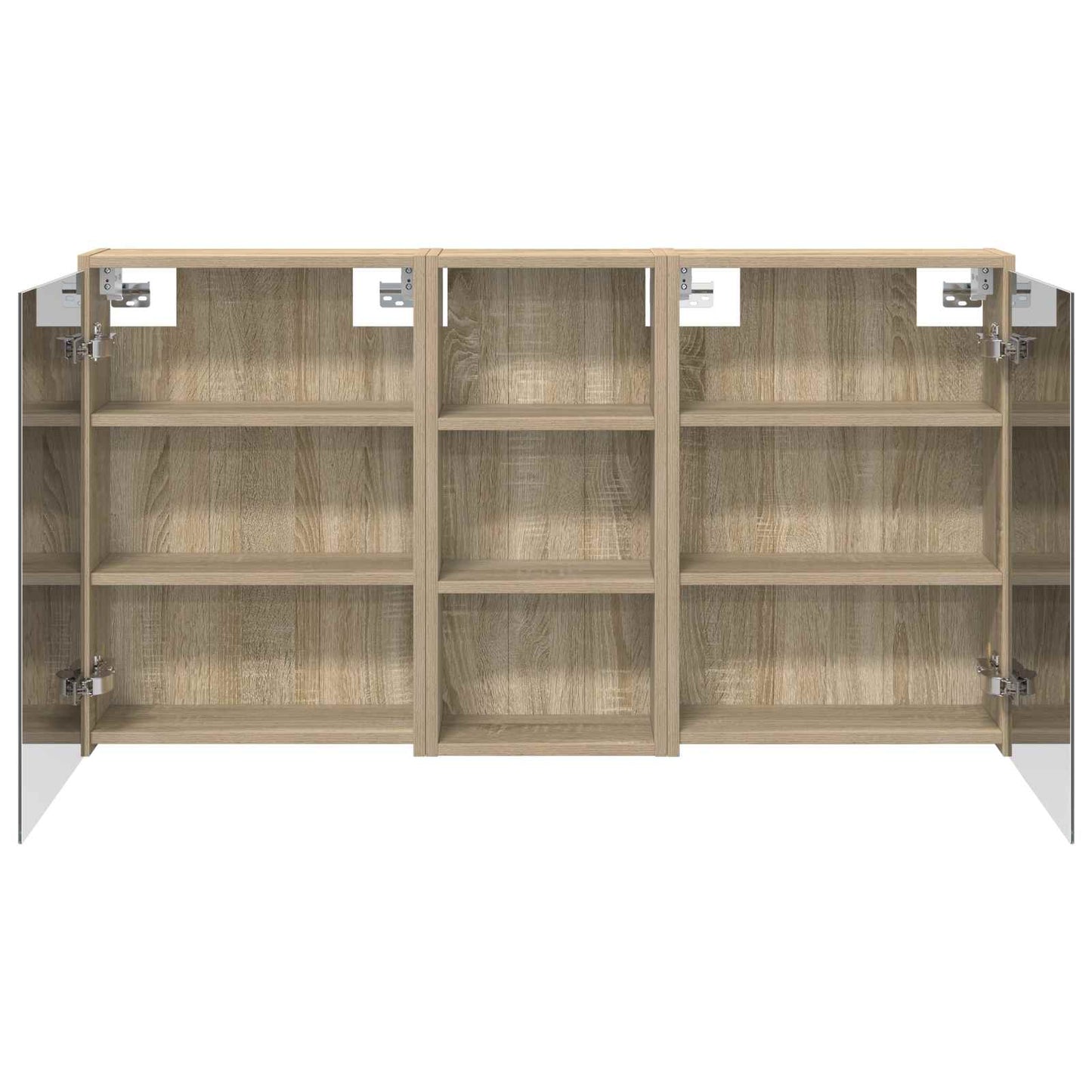 Badezimmerschrank-Set 3 Stk. 116 x 16 x 62,5 cm Holzwerkstoff