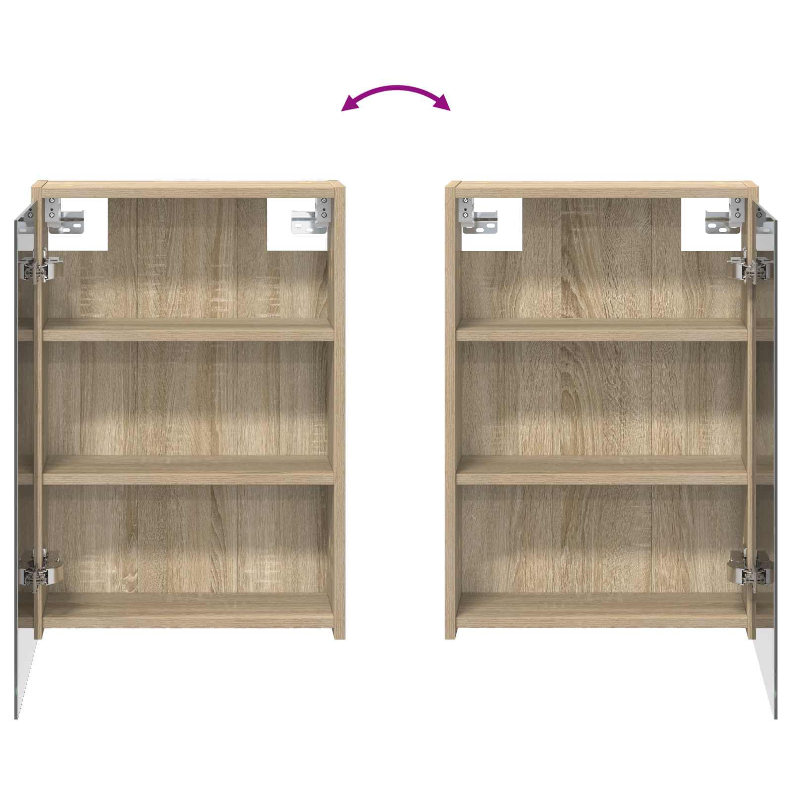 Badezimmerschrank-Set 3 Stk. 116 x 16 x 62,5 cm Holzwerkstoff