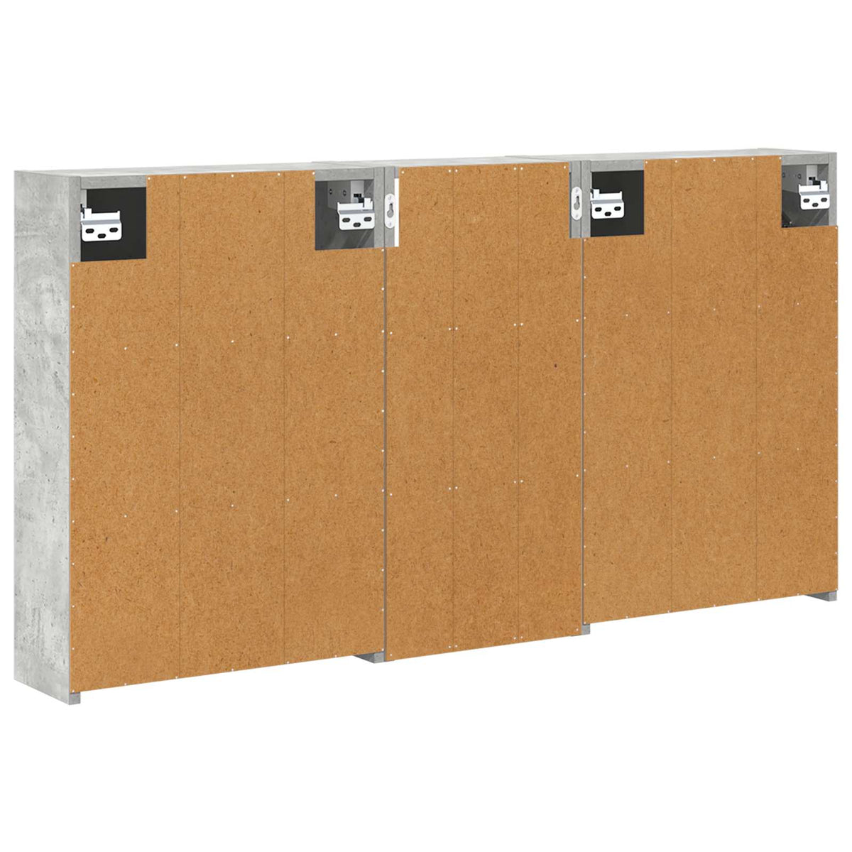 Badezimmerschrank-Set 3 stk. 116 x 16 x 62,5 cm Holzwerkstoff