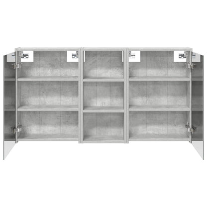 Badezimmerschrank-Set 3 stk. 116 x 16 x 62,5 cm Holzwerkstoff