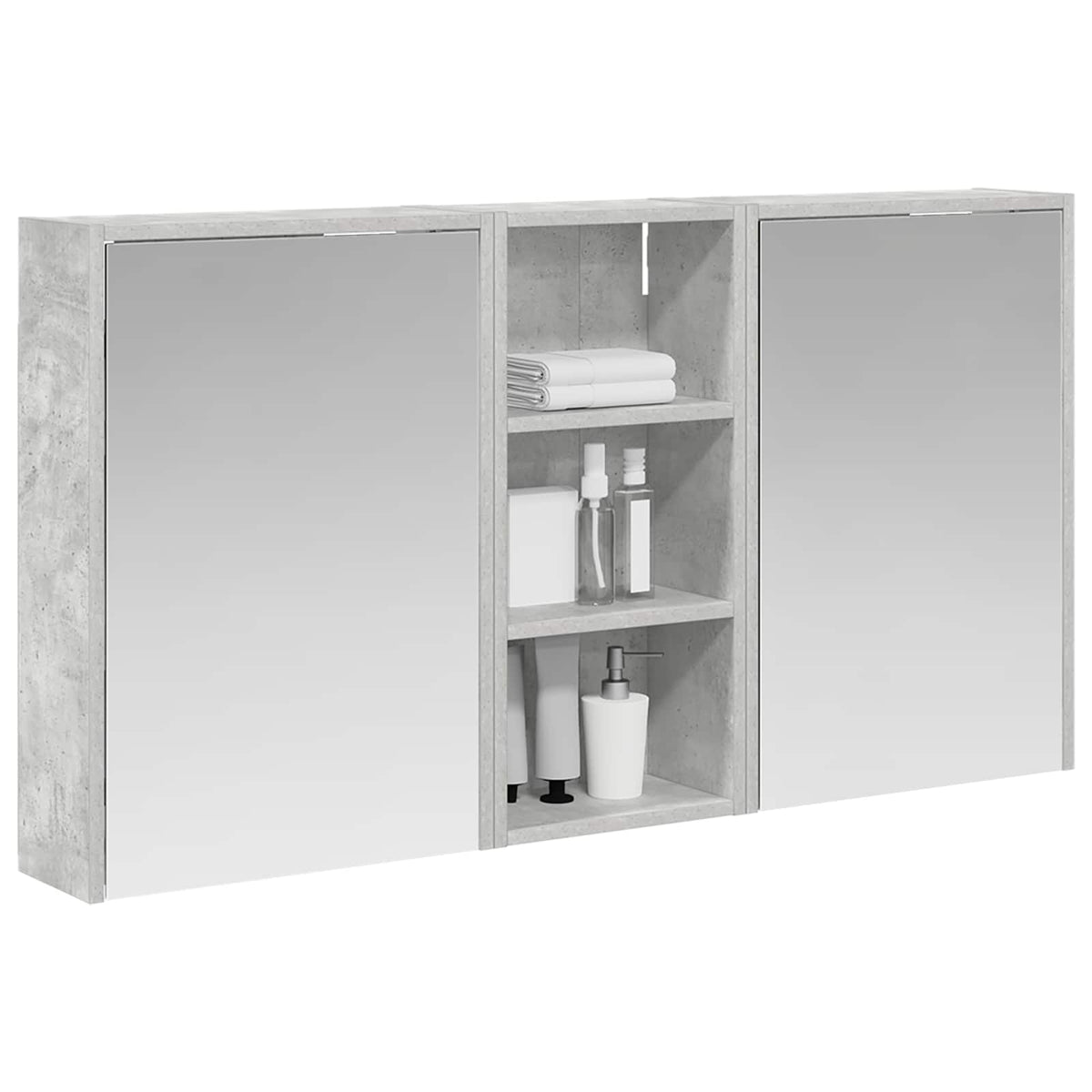 Badezimmerschrank-Set 3 stk. 116 x 16 x 62,5 cm Holzwerkstoff