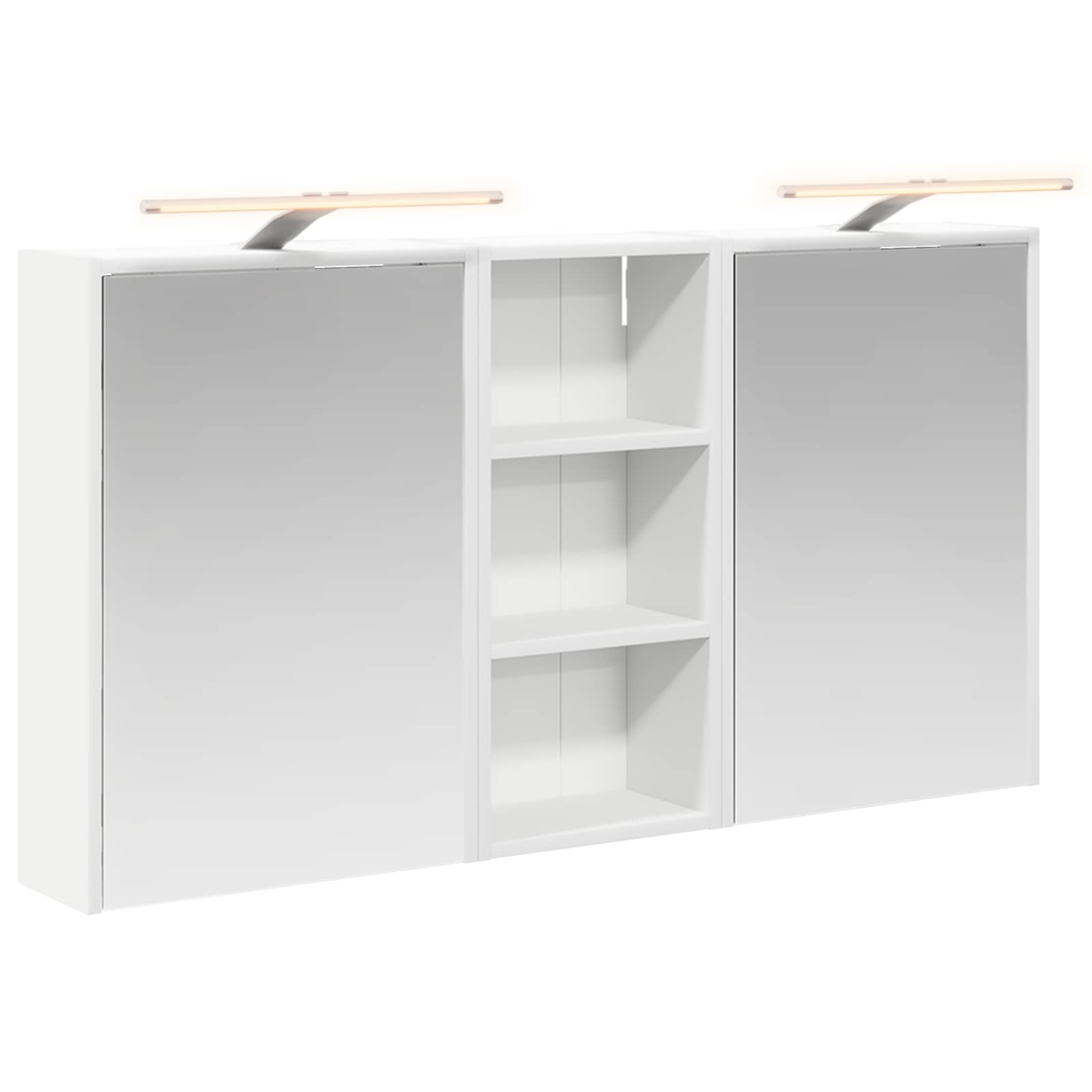 Badezimmerschrank-Set 3 Stk. 116 x 16 x 62,5 cm Holzwerkstoff