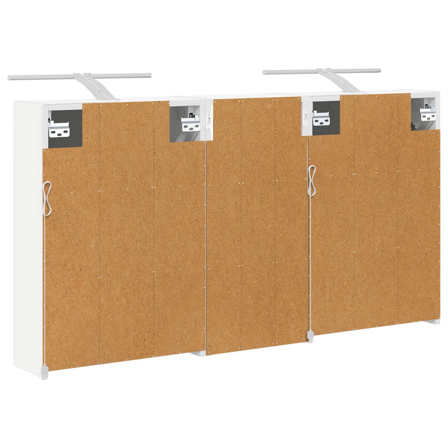 Badezimmerschrank-Set 3 Stk. 116 x 16 x 62,5 cm Holzwerkstoff