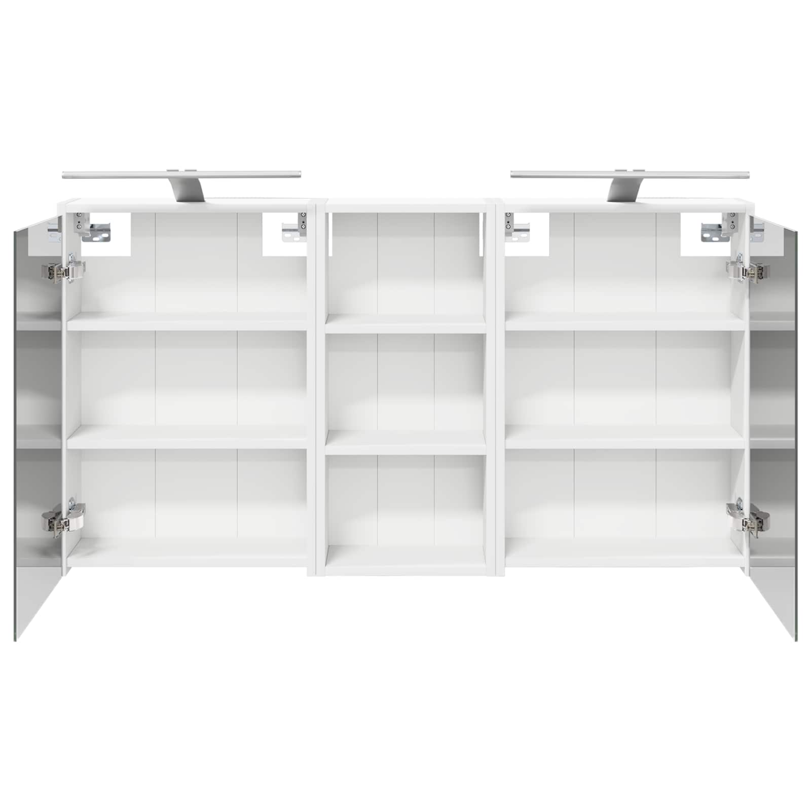 Badezimmerschrank-Set 3 Stk. 116 x 16 x 62,5 cm Holzwerkstoff