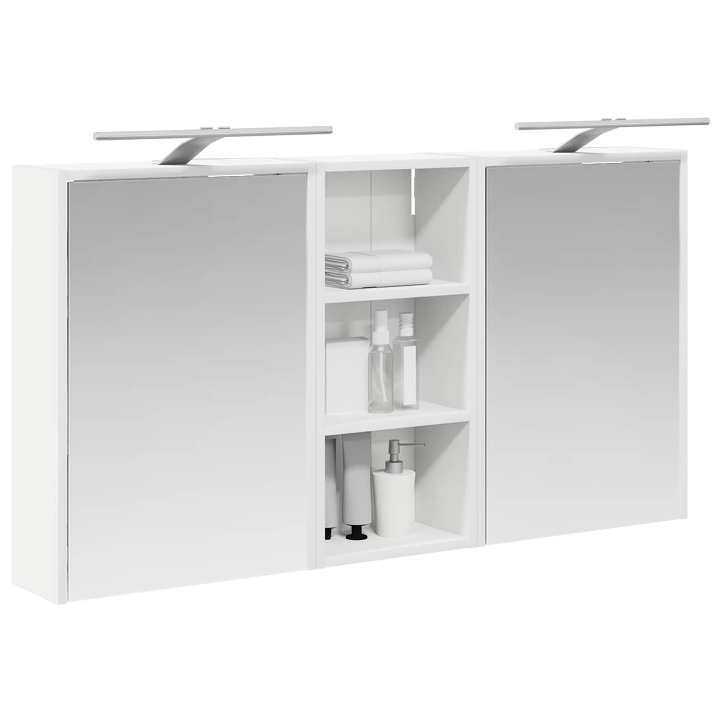 Badezimmerschrank-Set 3 Stk. 116 x 16 x 62,5 cm Holzwerkstoff