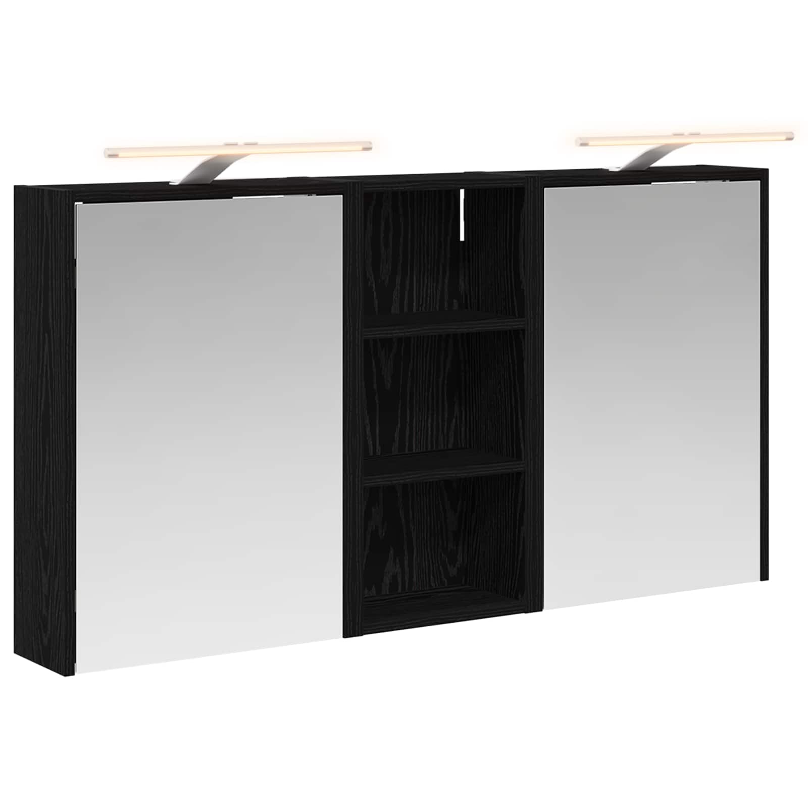 Badezimmerschrank-Set 3 Stk. 116 x 16 x 62,5 cm Holzwerkstoff
