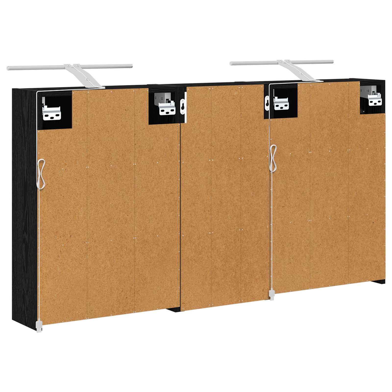 Badezimmerschrank-Set 3 Stk. 116 x 16 x 62,5 cm Holzwerkstoff