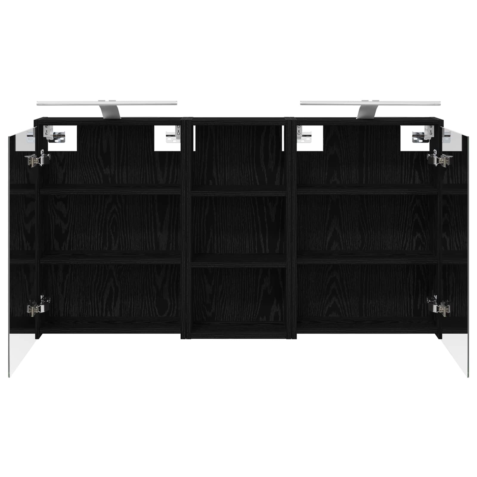 Badezimmerschrank-Set 3 Stk. 116 x 16 x 62,5 cm Holzwerkstoff
