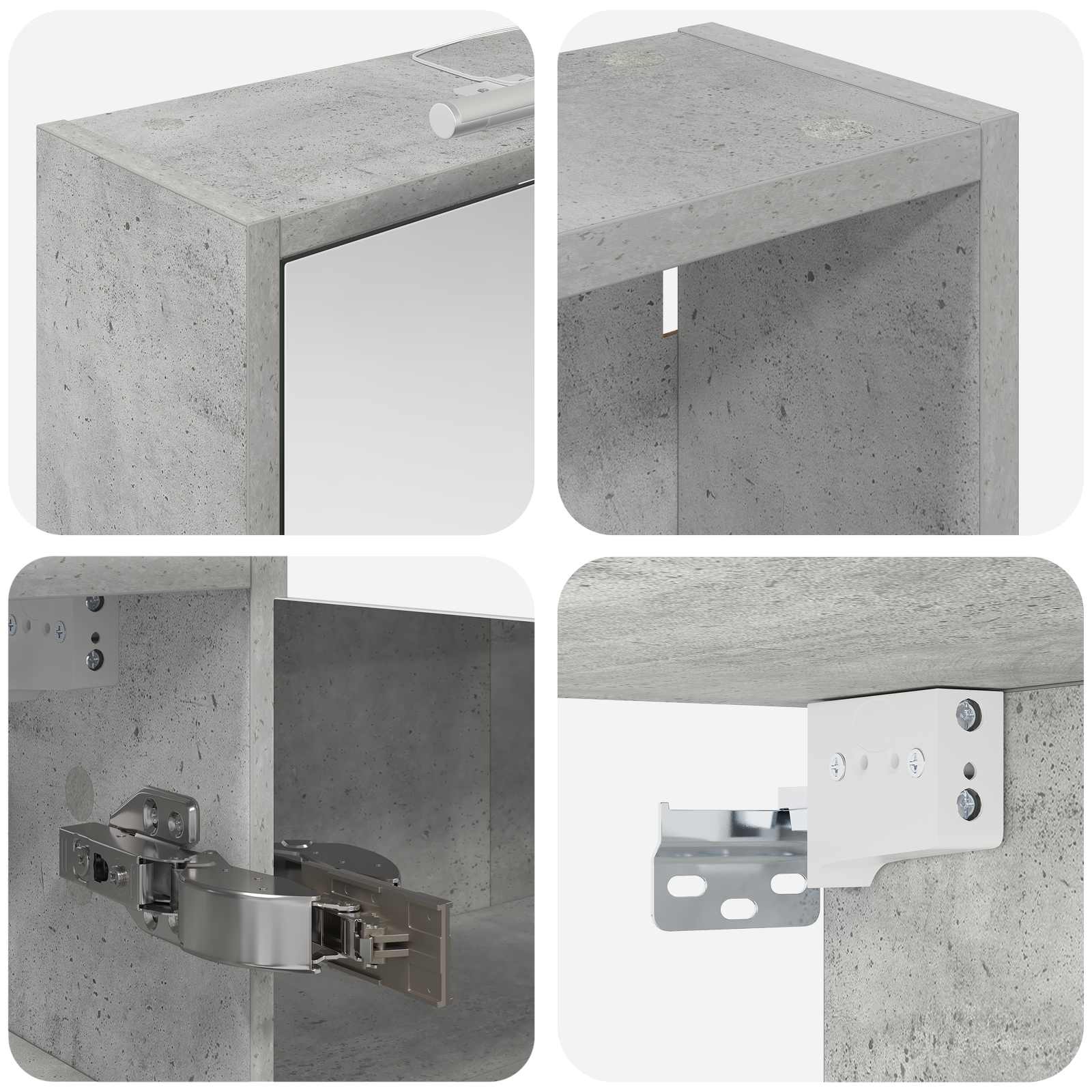 Badezimmerschrank-Set 3 Stk. 116 x 16 x 62,5 cm Holzwerkstoff