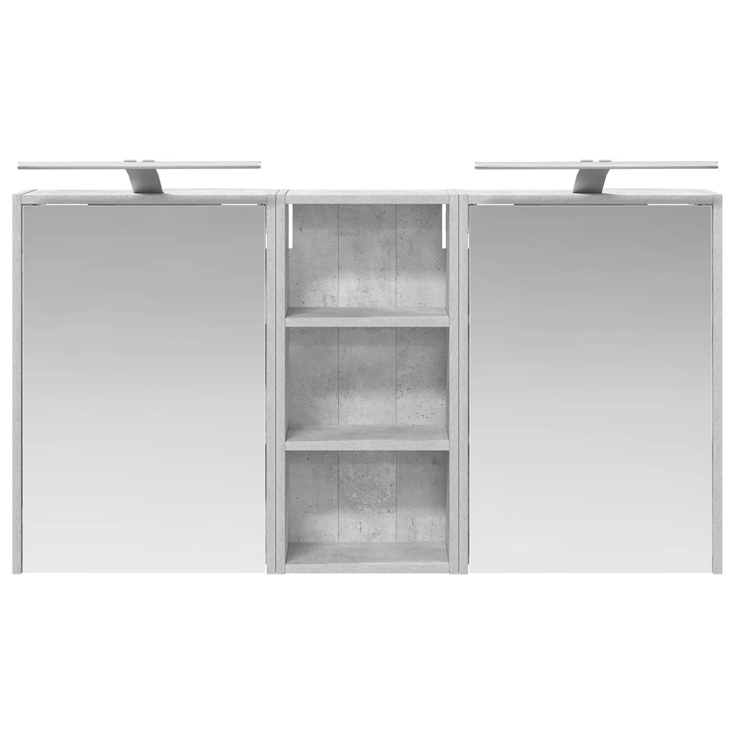 Badezimmerschrank-Set 3 Stk. 116 x 16 x 62,5 cm Holzwerkstoff