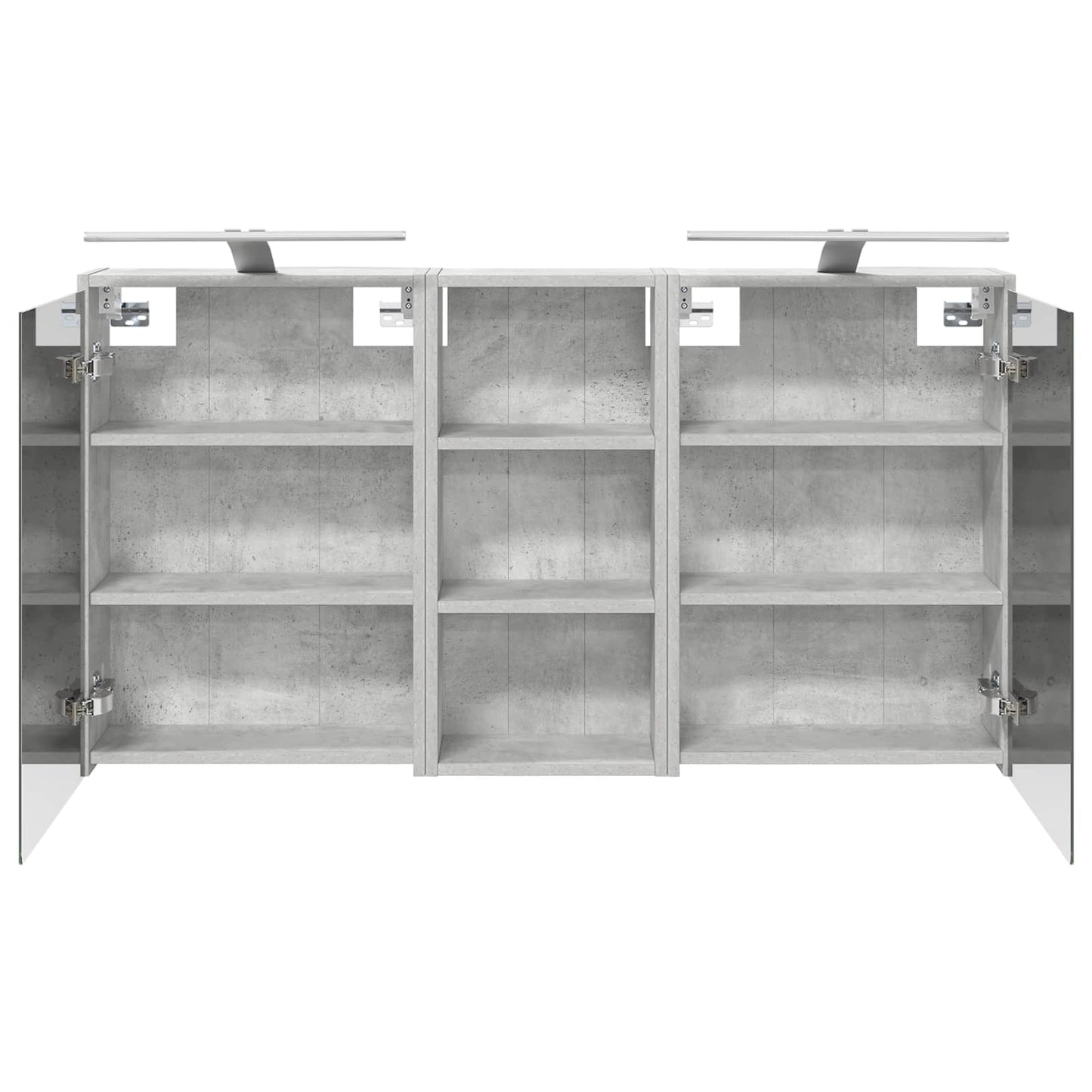 Badezimmerschrank-Set 3 Stk. 116 x 16 x 62,5 cm Holzwerkstoff