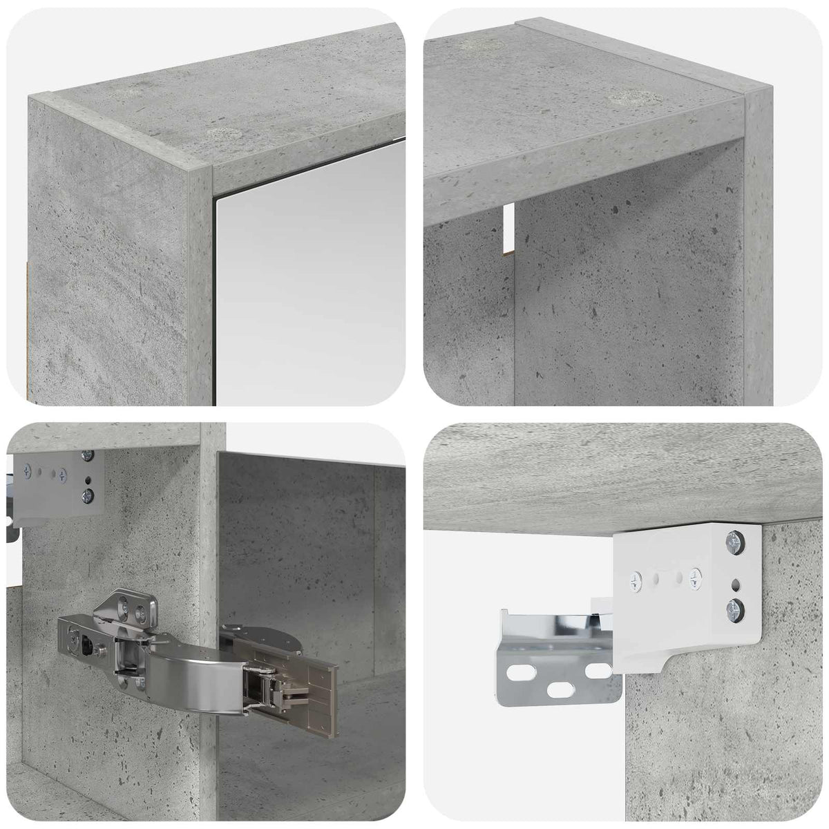 Badezimmerschrank-Set 3 stk. 126 x 16 x 62,5 cm Holzwerkstoff