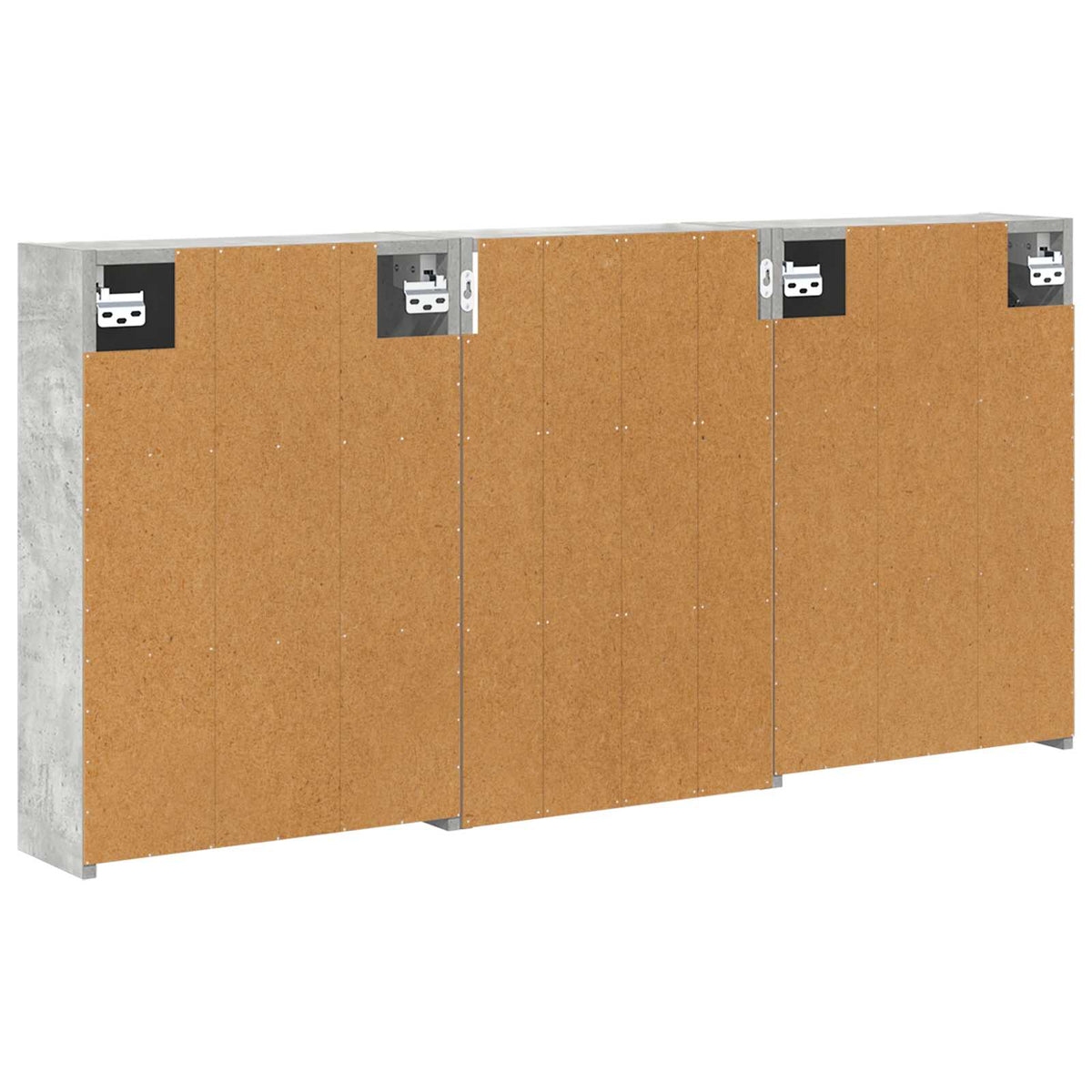 Badezimmerschrank-Set 3 stk. 126 x 16 x 62,5 cm Holzwerkstoff