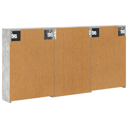 Badezimmerschrank-Set 3 stk. 126 x 16 x 62,5 cm Holzwerkstoff