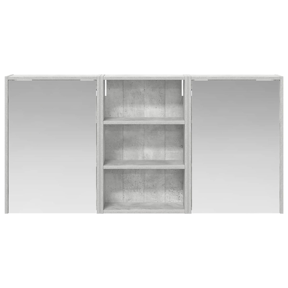 Badezimmerschrank-Set 3 stk. 126 x 16 x 62,5 cm Holzwerkstoff