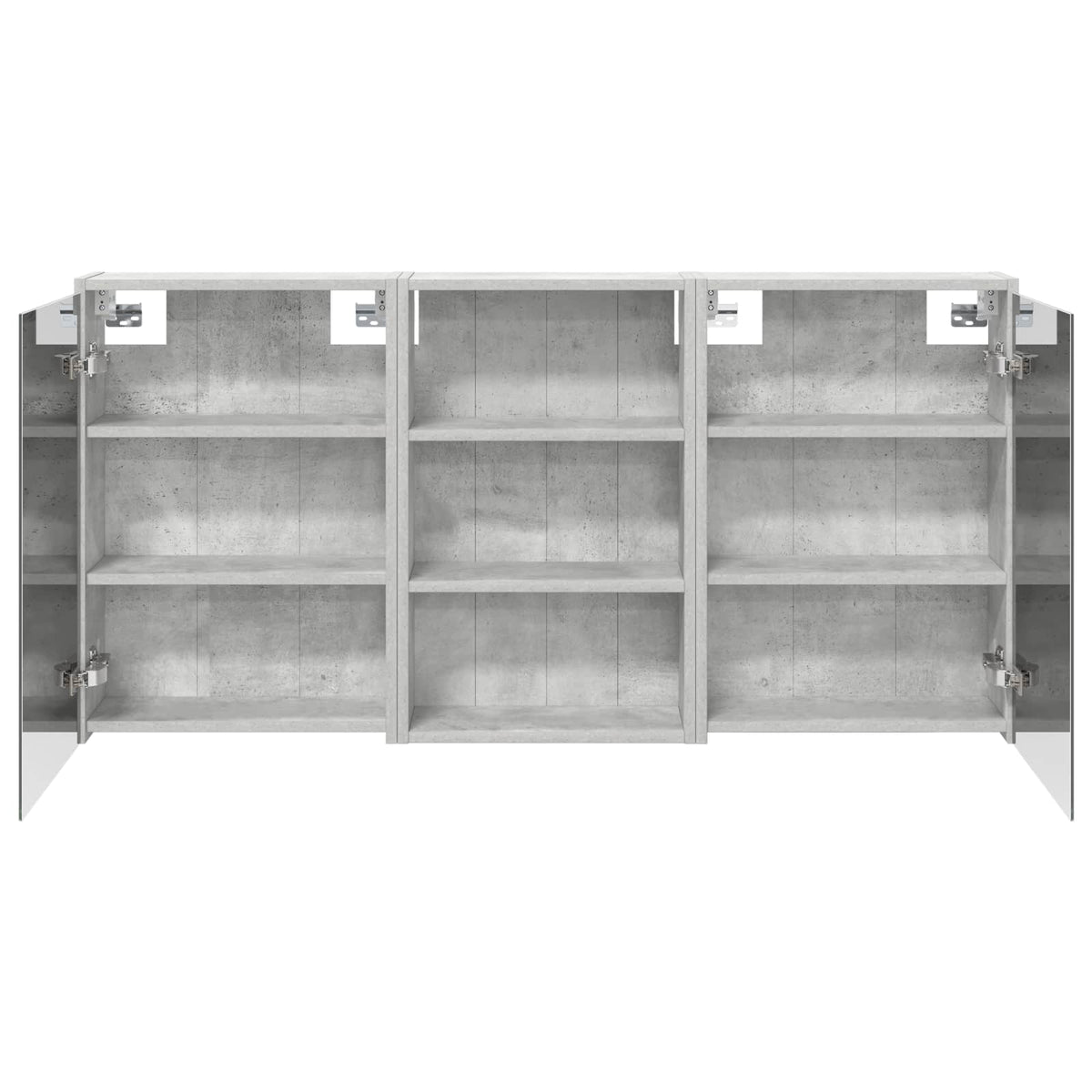 Badezimmerschrank-Set 3 stk. 126 x 16 x 62,5 cm Holzwerkstoff